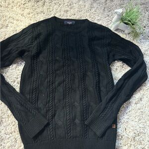 Crimsoune Club extra nice evening Men’s Black cable knit sweater - super…